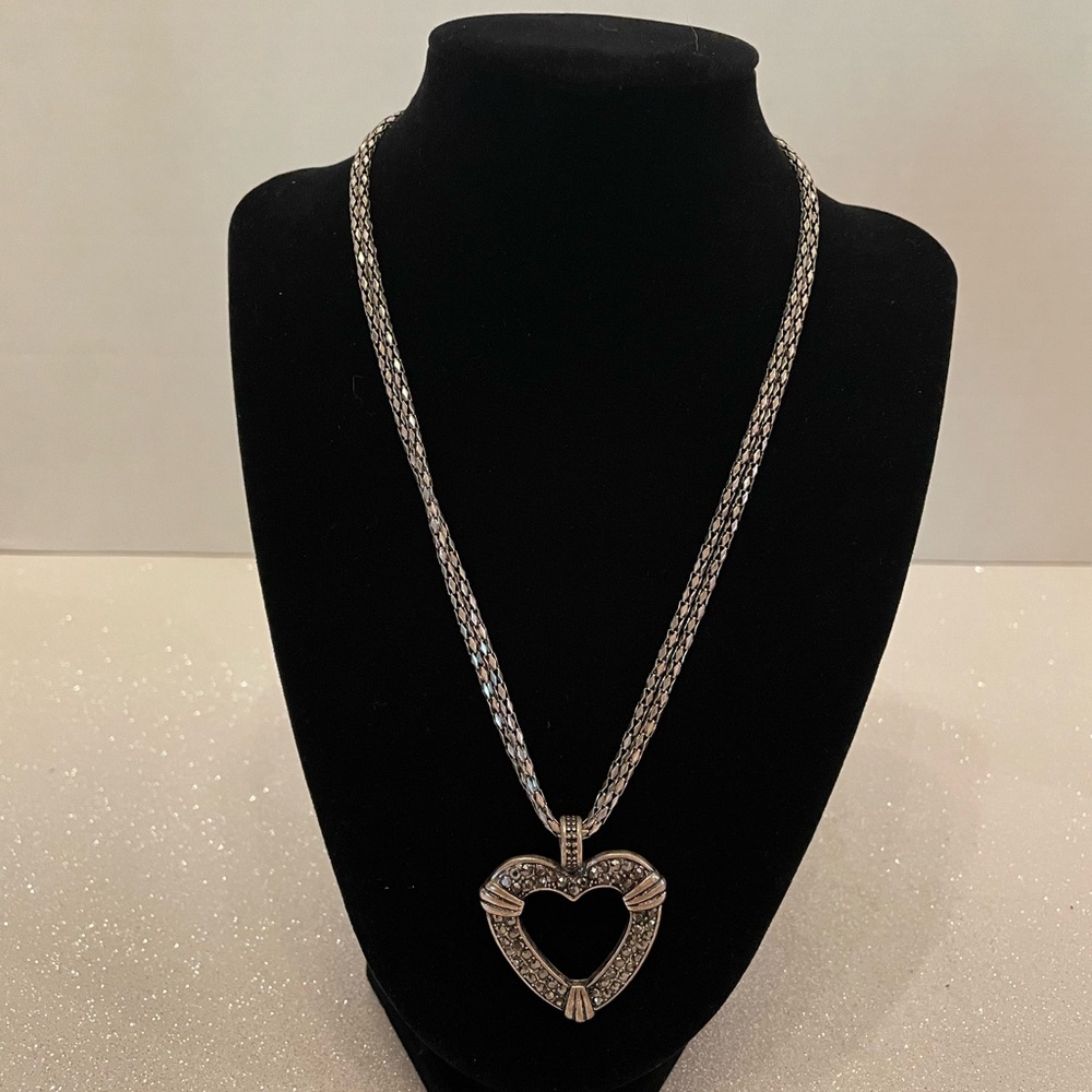 Heart shaped pendant on a chain necklace
